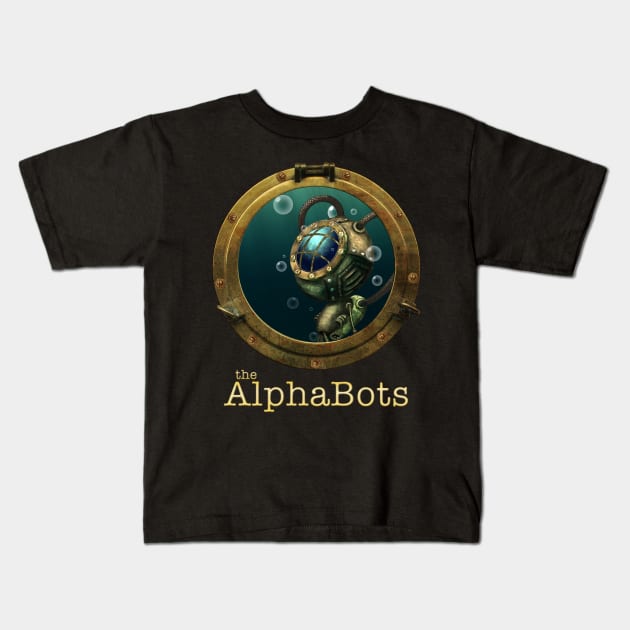 AlphaBots Porthole design Kids T-Shirt by Winterbourne Workshop